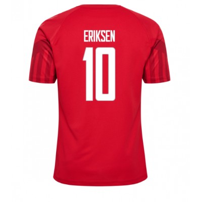 Danmark Christian Eriksen #10 Hemmatröja VM 2022 Kortärmad